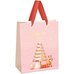 Пакет подарочный 18×23×10см MESHU «Christmas tale», фольга, матовая ламинация