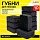 Губки для посуды BIG BLACK 95×70х35 мм КОМПЛЕКТ 10 шт., КРУПНОПОРИСТЫЙ поролон/абразив LAIMA