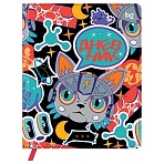 Дневник 1-11 кл. 48л. (твердый) BG «Cyber cat», иск. кожа (балакрон), печать, ляссе