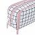 превью Пенал-органайзер BRAUBERG, 2 откидные планки, полиэстер, 23×9×7 см, «Checkered white»