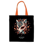 Сумка-шоппер MESHU «Kitsune», 33×40см, канвас, с карманом