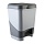 Ведро-контейнер 8 л с педалью, для мусора, 30×25х24 см, цвет серый/графит, 427-СЕРЫЙ