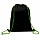 Мешок для обуви BRAUBERG плотный, карман на молнии, подкладка, 43×33 см, «Neon Green»