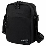 Сумка на плечо HEIKKI COMPACT (ХЕЙКИ), два кармана, черная, 22×17х6 см