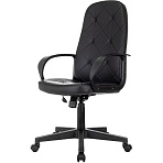 Кресло VB_EChair 602 PU черный эко. кожа крестов. пластик