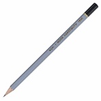 Карандаш чернографитный KOH-I-NOOR 1860, 1 шт., 4B, корпус серый