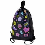 Мешок для обуви ЮНЛАНДИЯ с ручками, боковой карман на молнии, 46×36 см, «Patches»