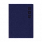 Телефонная книга А7, 64л., кожзам, OfficeSpace «Nebraska» темно-синий, с вырубкой