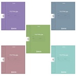 Тетрадь обложка пластик, 18 л., линия, HATBER, Color Set (микс в спайке), 092029