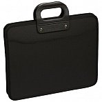 Папка-портфель 3 отделения OfficeSpace, А4+, 390×315×120мм, на молнии, черный