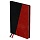 Ежедневник недатированный, А5, 136л., твердый переплет, кожзам, BG «Tandem. Black-red», черный/красный, цветной срез, карман
