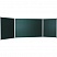 превью Доска для мела магнитная BOARDSYS, 100×150/300 см, 3-элементная, 5 рабочих поверхностей, зеленая