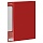 Папка с 10 вкладышами СТАММ «Стандарт» А4, 9мм, 600мкм, пластик, красная