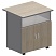 превью Тумба для оргтехники Easy Standard (светлый дуб/серый, 718×600×739 мм)