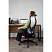 превью Кресло для руководителя Комус Мебель (Easy Chair) 603 серое/чёрное (сетка/ткань, пластик)