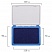 превью Штемпельная подушка BRAUBERG, 120×90 мм (рабочая поверхность 110×70 мм), синяя краска