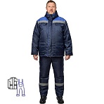Костюм рабочий зимний муж з12-КПК с СОП син/вас оксф 52-54/170-176