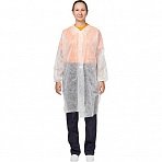 Халат на липучках (30 гр) XL белый (10 шт/упак)