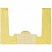 превью Пакет-майка Знак Качества ПНД желтый 18 мкм (30+14×57 см, 100 штук в упаковке)