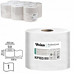 Полотенца бумажные с центральной вытяжкой VEIRO Professional (C1), комплект 6 шт., Basic, 300 м, белые, диспенсер 601827