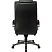 превью Кресло для руководителя Комус Мебель (Easy Chair) 604 чёрное (натуральная кожа с компаньоном, пластик)