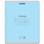 Тетрадь 12 л. BRAUBERG КЛАССИКА NEW клетка, обложка картон, СИНЯЯ