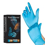 Перчатки нитрил., н/с, н/о,5.5гр./шт, гол. FOXY-GLOVES M 50 п/уп ШК8974/8706