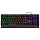 Клавиатура проводная игровая SONNEN Q9M, USB, 104 клавиши + 10 мультимедийных, RGB подсветка, черная