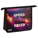 Папка для тетрадей 2 отделения, ArtSpace «Speed Racer», А5, пластик, на молнии