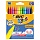 Восковые карандаши BIC «Kids», 12 цветов, на масляной основе, шестигранные, картонная упаковка с европодвесом