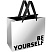 превью Пакет подарочный 23×18×10см MESHU «Be yourself», матовая ламинация