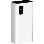 Внешний аккумулятор PERO PB07 30000 mAh, Li-Pol, output USB-C + 4USB-A, белый