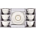 превью Набор чайный Nouvelle Home White chic на 6 персон фарфор (12 предметов)