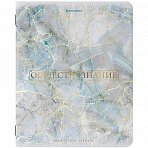 Тетрадь предметная «PASTEL» 48 л., SoftTouch, фольга, ОБЩЕСТВОЗНАНИЕ, клетка, BRAUBERG