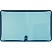 превью Папка-конверт на молнии КОМУС A4 голубая 0.5 мм