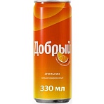 Напиток Добрый Апельсин газ. 0.33л ж/б