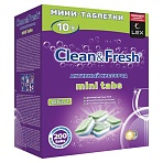 Таблетки для посудомоечных машин 200 шт CLEAN&FRESH All IN 1 MINI TABS, ш/к 11441