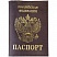 превью Обложка для паспорта OfficeSpace кожа тип 1.2, бордо, тиснение золото «Герб»