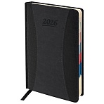 Ежедневник датированный 2026 А5 148×218 мм, GALANT «CombiContract», под кожу, черный