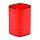 Подставка-стакан СТАММ «Фаворит», пластиковая, квадратная, тонированная красная