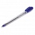 превью Ручка шариковая масляная BRAUBERG «Extra Glide», трехгранная, корпус тонированный синий, 1 мм, синяя