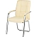 превью Конференц-кресло Easy Chair 810 VPU бежевое (экокожа, металл хромированный)