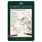 Набор графических материалов Faber-Castell Pitt Monochrome 12 штук