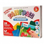 Игра-головоломка Десятое королевство «Танграм магнитный с заданиями», магнитная, картонная коробка