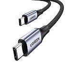 Кабель UGREEN US535 (15311) USB-C to USB-C 240WPD 1м. серый космос