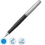 Ручка перьевая Parker «Jotter Black Chrome» 0.8мм, подар. уп. 