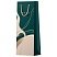превью Пакет подарочный 12×36×8.5см MESHU «Abstraction. Emerald», матовое ламинирование, отд. фольгой, под бутылку