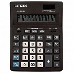 Калькулятор настольный CITIZEN BUSINESS LINE CDB1201BK (205×155 мм), 12 разрядов, двойное питание