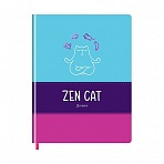Дневник 1-11 кл. 48л. (твердый) BG «Zen cat», комбинированная иск. кожа, полноцветная печать, тиснение фольгой, ляссе