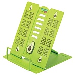 Подставка для книг и учебников BRAUBERG KIDS mini «Авокадо» с таблицей умножения, регулируемый угол наклона, металлическая